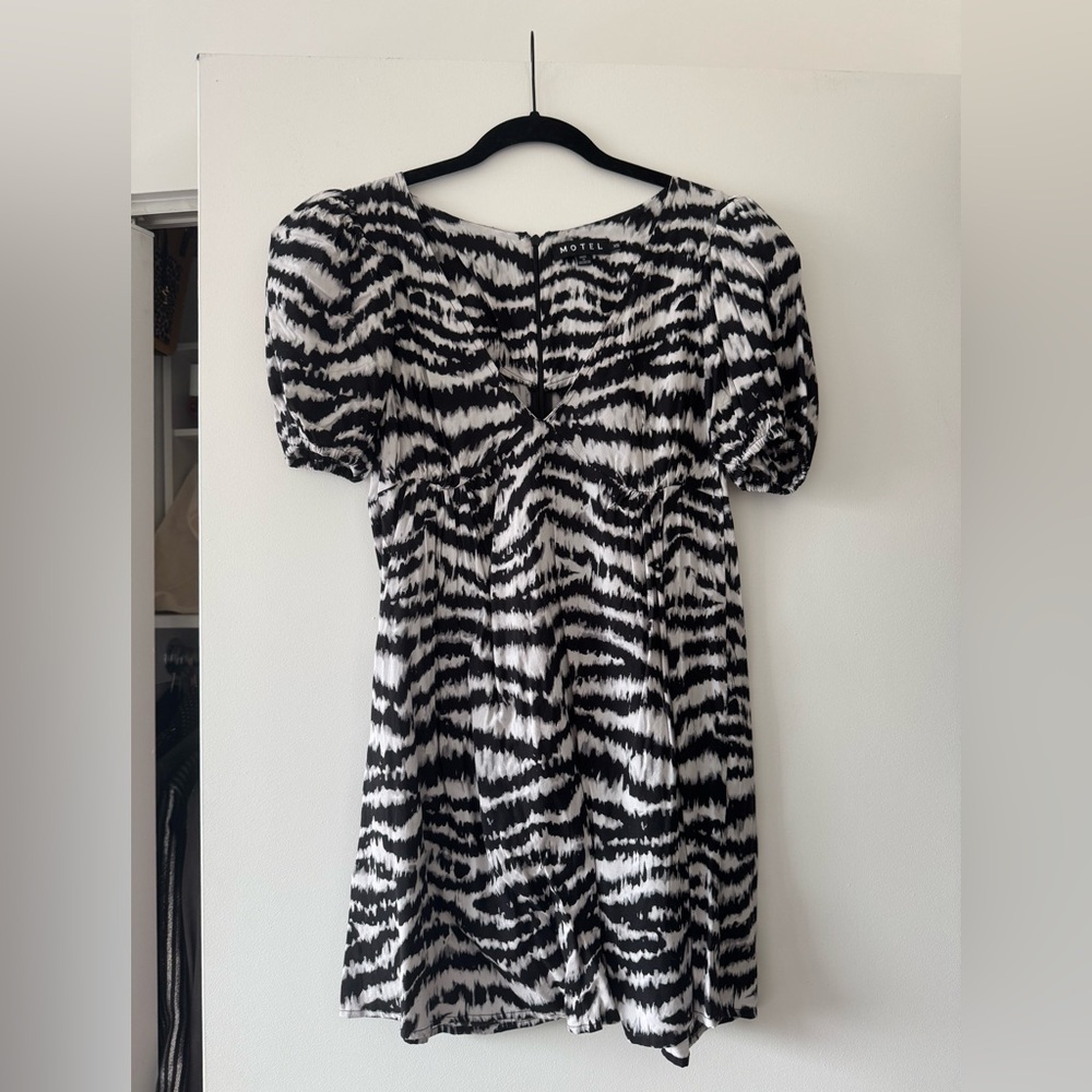 Motel Zebra Print Dress